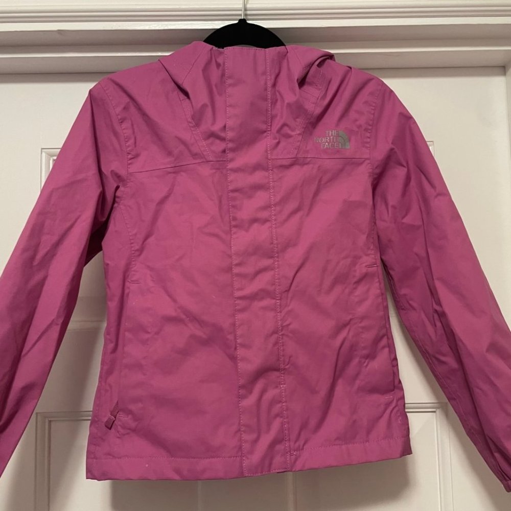 North Face Rain Jacket (Shell) - Girls - Size XXS/5 - with hood